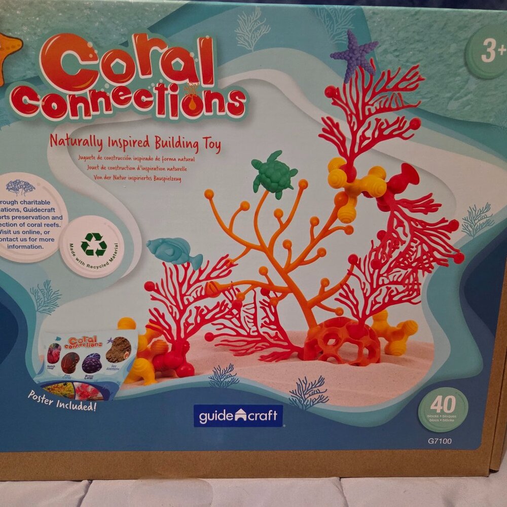 Coral Connections 40pc STEM Building Activity Toy Aquarium Decor by Guidecraft